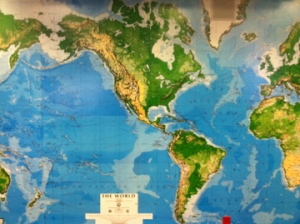 Giant map in the 21st Century Lab!